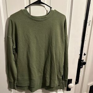 Green crew neck, size small